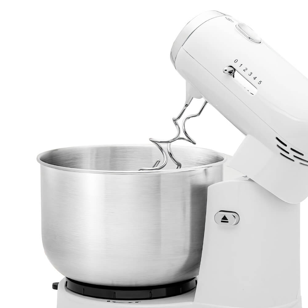Electric Stand Mixer 3.5 Qt Stainless Bowl 5 Speed 250W Lightweight
