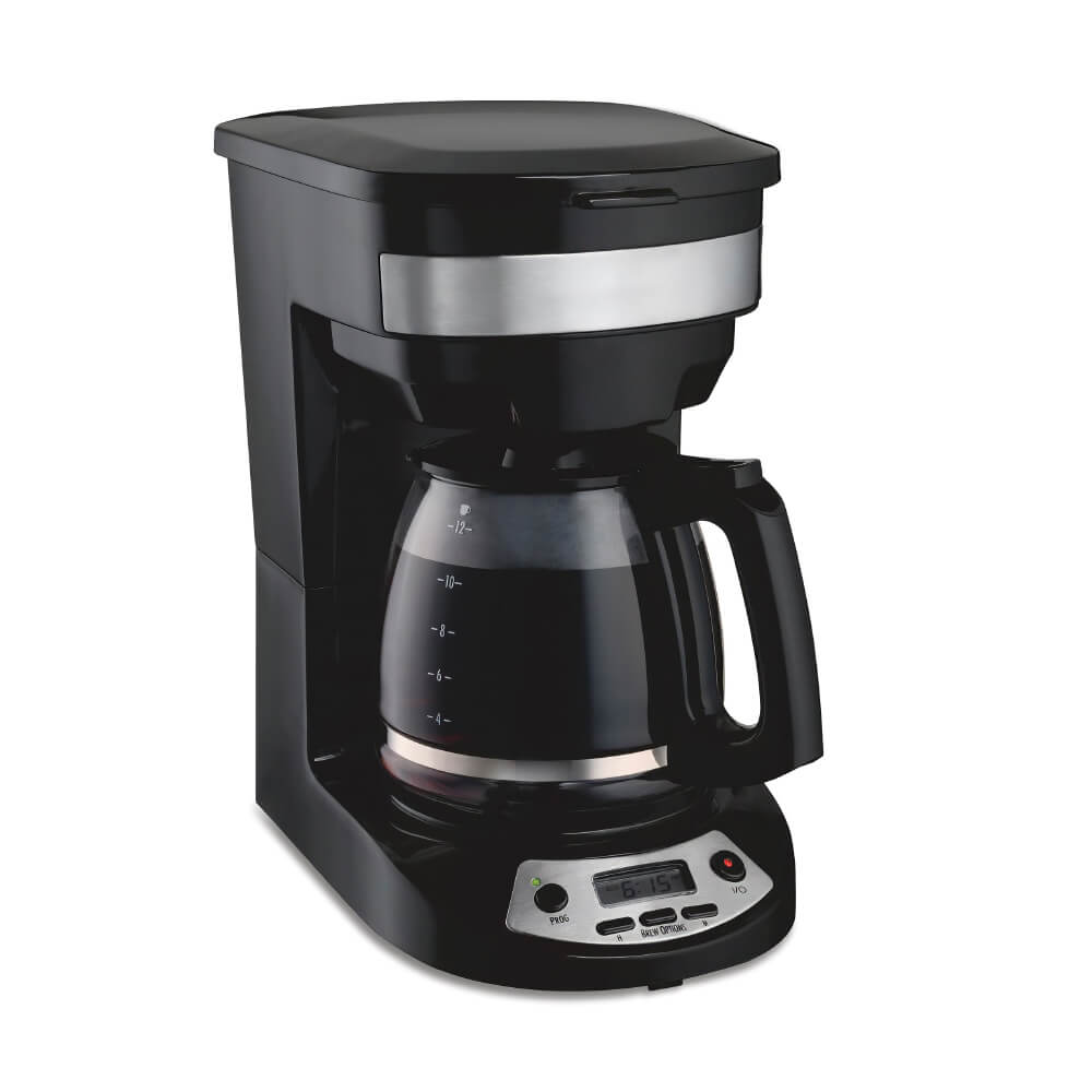 12 Cup Programmable Coffee Maker with Brew Strength and Auto Pause