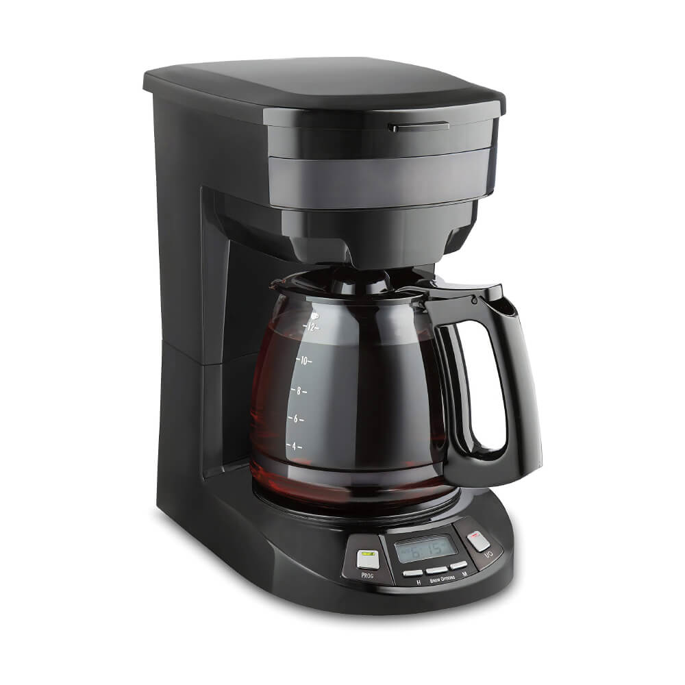 12 Cup Programmable Coffee Maker with Brew Strength and Auto Pause