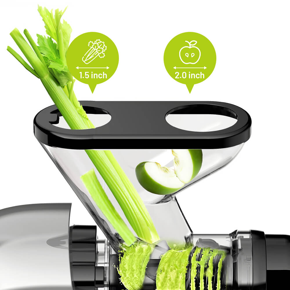 Cold Press Juicer with Dual Feed Chute and Smart Juice Cap 150W