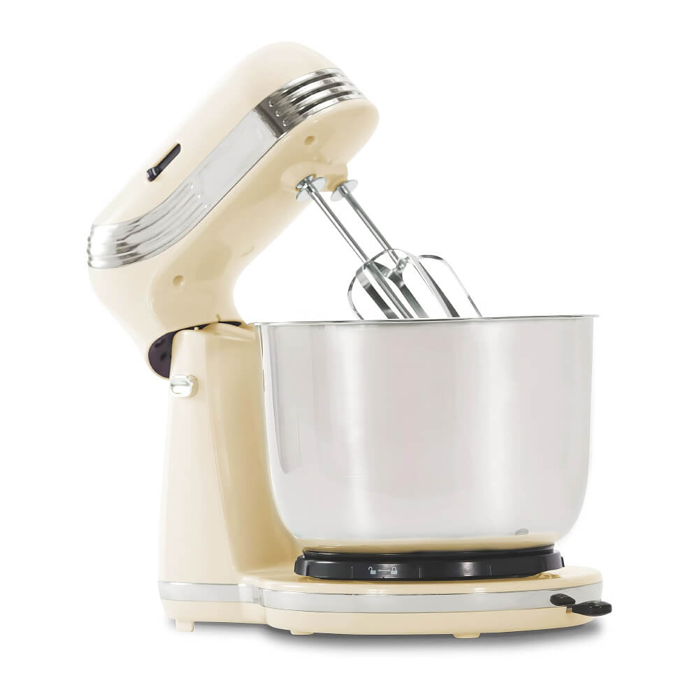 6 Speed Stand Mixer with 3 Qt Bowl Dough Hooks and Beaters for Baking