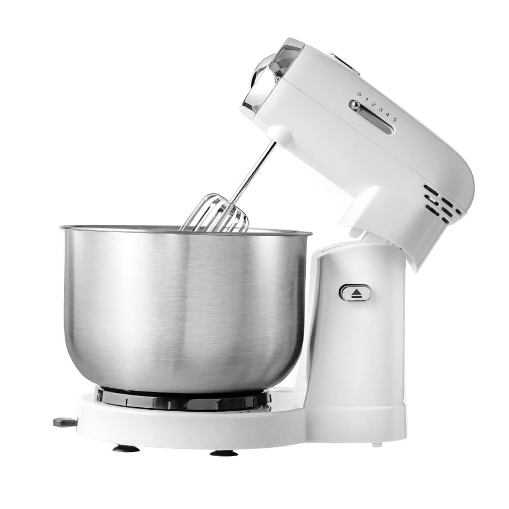 Electric Stand Mixer 3.5 Qt Stainless Bowl 5 Speed 250W Lightweight